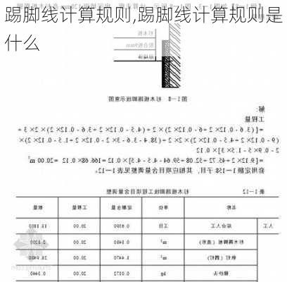 踢脚线计算规则,踢脚线计算规则是什么