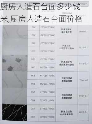 厨房人造石台面多少钱一米,厨房人造石台面价格