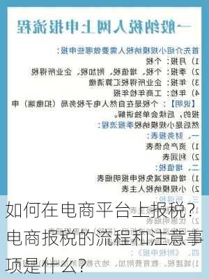 如何在电商平台上报税？电商报税的流程和注意事项是什么？