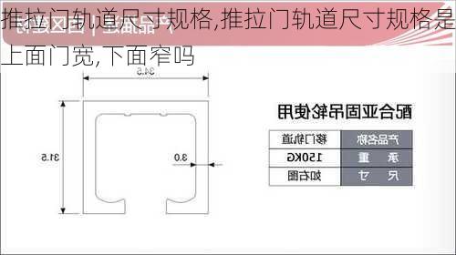 推拉门轨道尺寸规格,推拉门轨道尺寸规格是上面门宽,下面窄吗