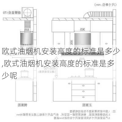 欧式油烟机安装高度的标准是多少,欧式油烟机安装高度的标准是多少呢