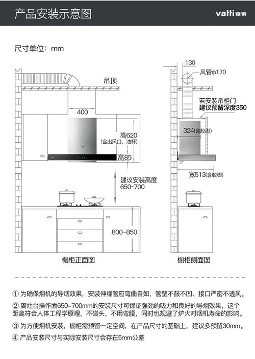 欧式油烟机安装高度的标准是多少,欧式油烟机安装高度的标准是多少呢