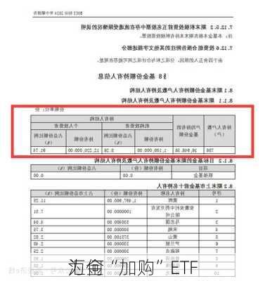 
汇金
为何“加购”ETF