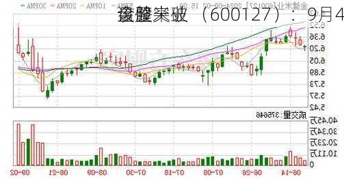 金健米业 （600127）：9月4
该股突破
盘整