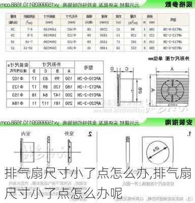 排气扇尺寸小了点怎么办,排气扇尺寸小了点怎么办呢