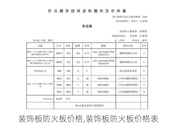 装饰板防火板价格,装饰板防火板价格表