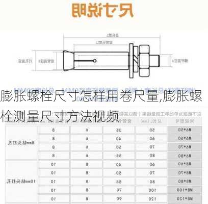 膨胀螺栓尺寸怎样用卷尺量,膨胀螺栓测量尺寸方法视频