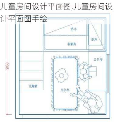 儿童房间设计平面图,儿童房间设计平面图手绘