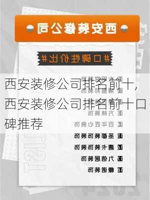 西安装修公司排名前十,西安装修公司排名前十口碑推荐