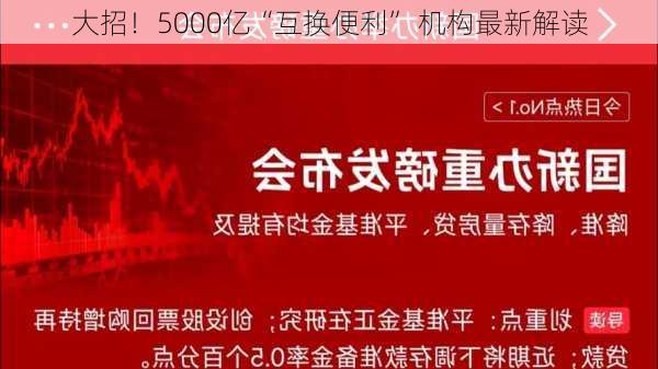 
大招！5000亿“互换便利” 机构最新解读