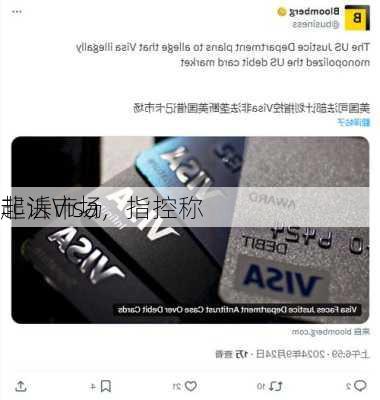 起诉Visa，指控称
非法市场