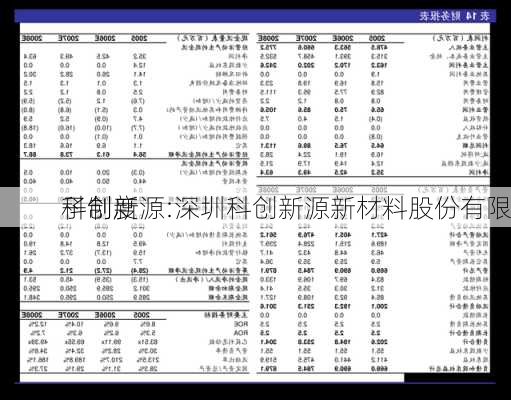 科创新源:深圳科创新源新材料股份有限
子制度