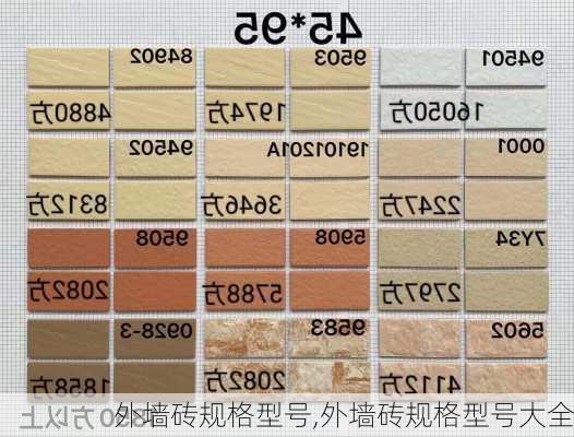 外墙砖规格型号,外墙砖规格型号大全