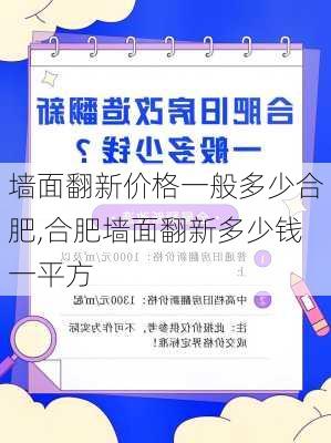 墙面翻新价格一般多少合肥,合肥墙面翻新多少钱一平方