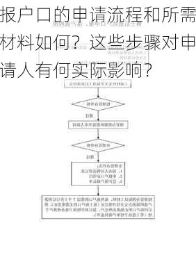 报户口的申请流程和所需材料如何？这些步骤对申请人有何实际影响？