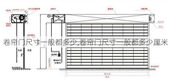 卷帘门尺寸一般都多少,卷帘门尺寸一般都多少厘米