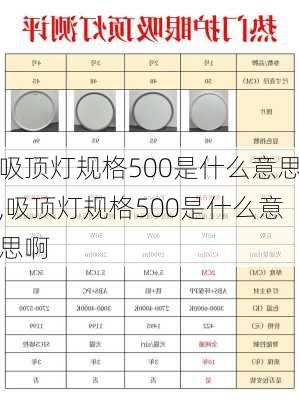 吸顶灯规格500是什么意思,吸顶灯规格500是什么意思啊