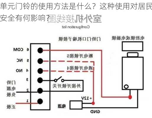 单元门铃的使用方法是什么？这种使用对居民安全有何影响？