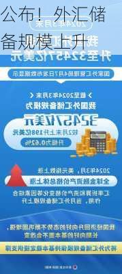 
公布！外汇储备规模上升