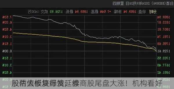 
股两大板块爆发，券商股尾盘大涨！机构看好
股估值修复行情延续