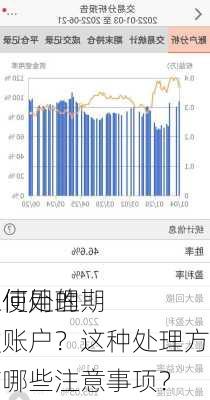 如何处理
未使用的期货账户？这种处理方法有哪些注意事项？