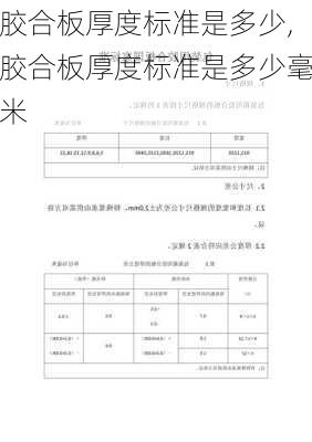 胶合板厚度标准是多少,胶合板厚度标准是多少毫米