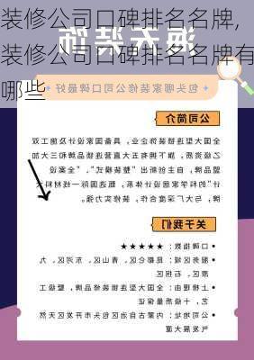 装修公司口碑排名名牌,装修公司口碑排名名牌有哪些