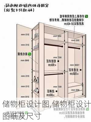 储物柜设计图,储物柜设计图纸及尺寸