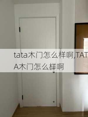 tata木门怎么样啊,TATA木门怎么样啊