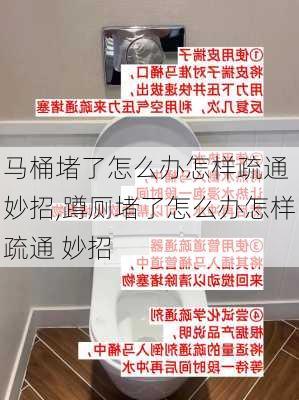 马桶堵了怎么办怎样疏通 妙招,蹲厕堵了怎么办怎样疏通 妙招