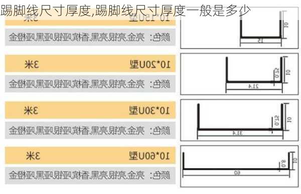 踢脚线尺寸厚度,踢脚线尺寸厚度一般是多少