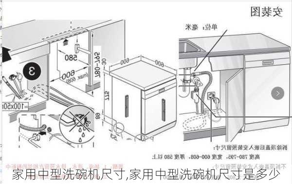 家用中型洗碗机尺寸,家用中型洗碗机尺寸是多少