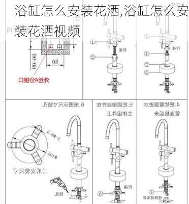 浴缸怎么安装花洒,浴缸怎么安装花洒视频