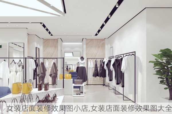 女装店面装修效果图小店,女装店面装修效果图大全