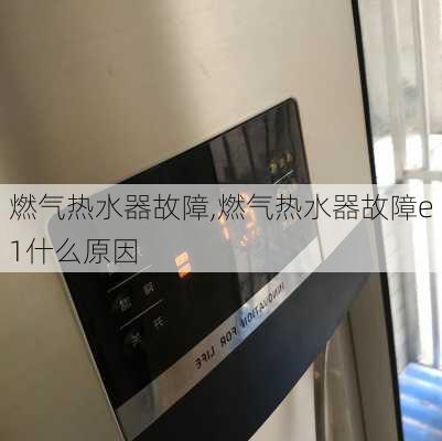 燃气热水器故障,燃气热水器故障e1什么原因