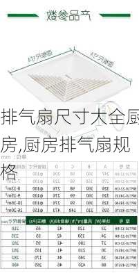 排气扇尺寸大全厨房,厨房排气扇规格