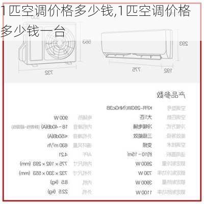 1匹空调价格多少钱,1匹空调价格多少钱一台