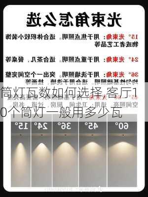 筒灯瓦数如何选择,客厅10个筒灯一般用多少瓦