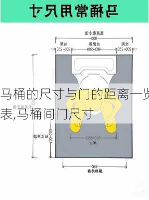 马桶的尺寸与门的距离一览表,马桶间门尺寸