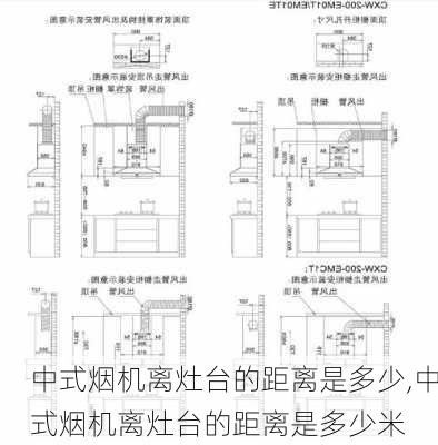 中式烟机离灶台的距离是多少,中式烟机离灶台的距离是多少米